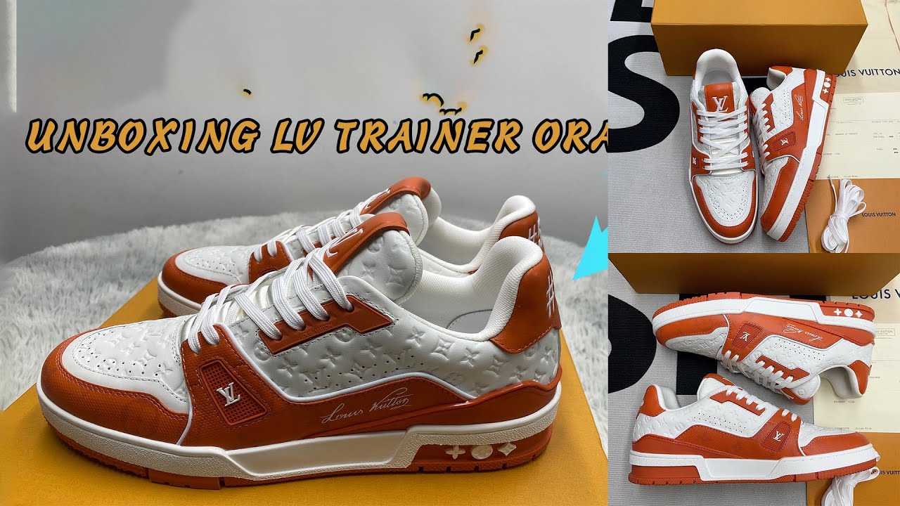 Louis Vuitton LV Trainer Sneaker in Orange