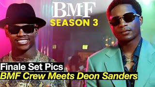 Black Mafia Family Season 3 Finale Set Pics - Deon Sanders Linked Up With BMF