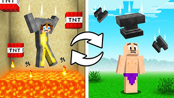 Minecraft Death Swap with Random Items vs My Friends!