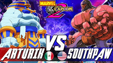 Marvel Vs Capcom 2:🔥Arturik GDL Vs SouthpawRock🔥| High Level Gameplay.