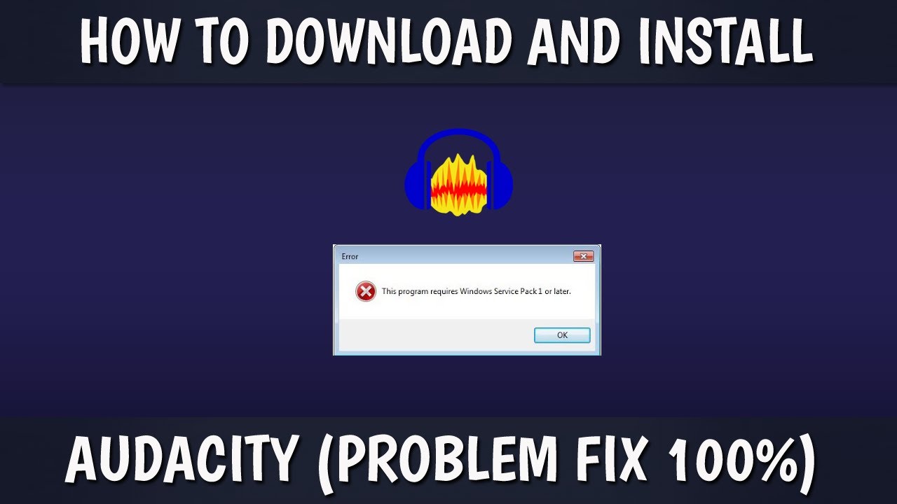 How To Fix Error And Download Audacity In PC | In One Click | Easy Way In Hindi