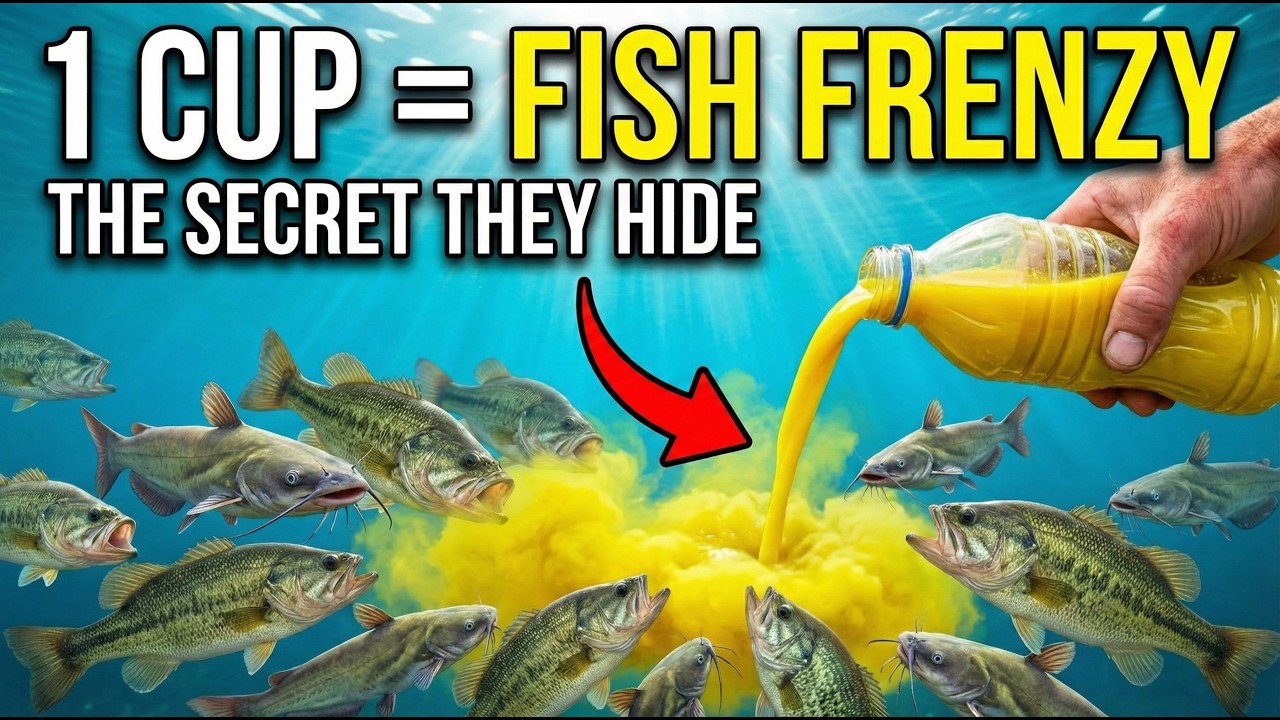 Pour One Cup of This 'Yellow Liquid' and Watch the Fish SWARM In (Hidden Fishing Trick)