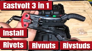 This 3-in-1 Rivet Tool Does it All! How to install Rivets, Rivnuts and Rivstuds