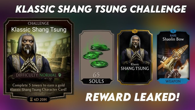 Shang Tsung - Klassic, Gold Outworld Non Challenge Klassic character -  MKmobileInfo