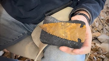 Flint-Knapping Tutorial: (Part 1) Georgia Jasper Bolen Bevel