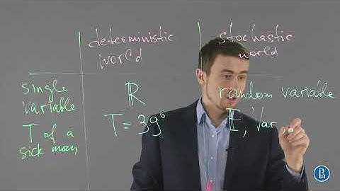Difference between deterministic and stochastic world