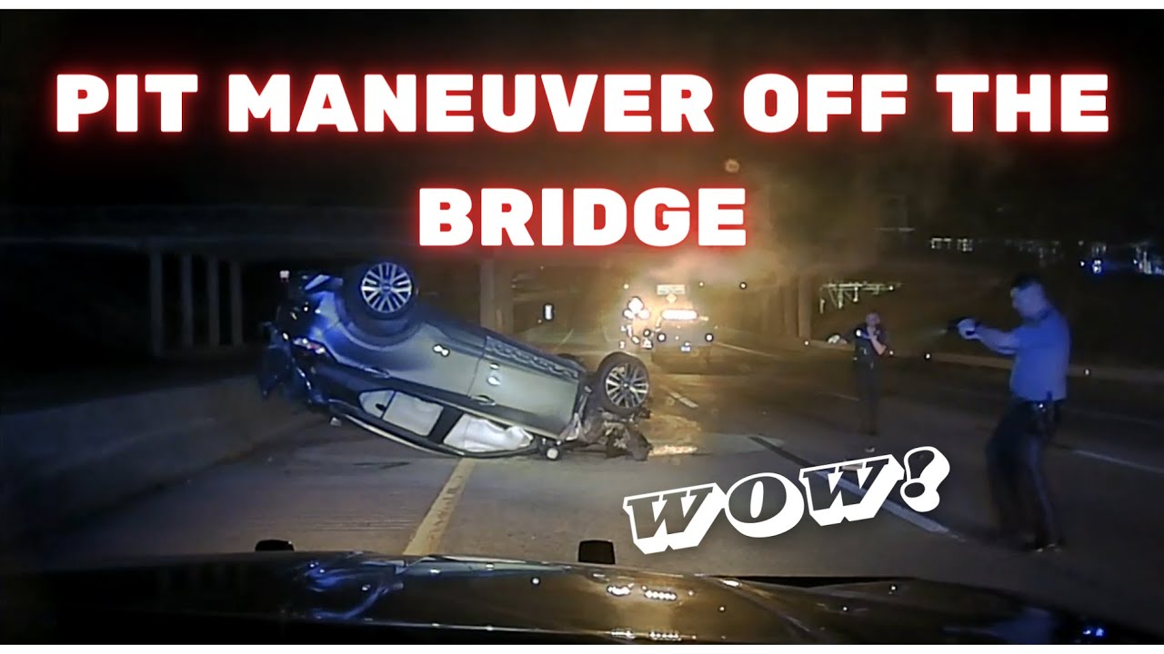 Stolen Nissan Kicks PIT Maneuvered off bridge onto Interstate - Arkansas State Police 