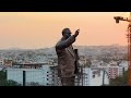 Drone visuals of Dr BR Ambedkar's 125-foot statue in Hyderabad