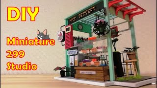 Diy Miniature Dollhouse Kit Dessert Shop ミニチュアドールハウスキット デザートショップ つくるんです Youtube