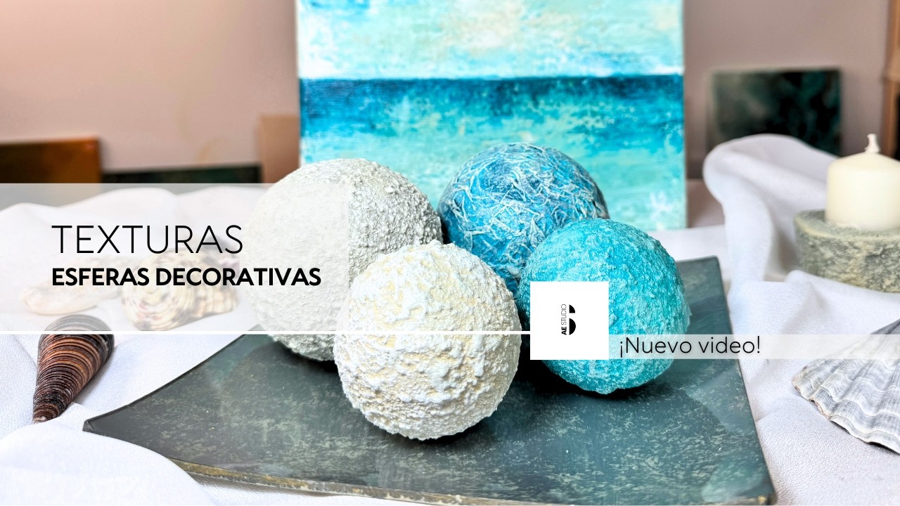 ✨ Tutorial Esferas Decorativas con Textura – Paso a Paso ✨