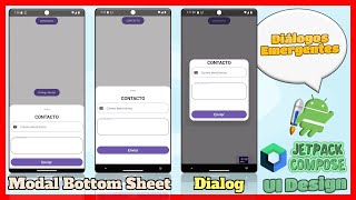 POP-UP in JETPACK COMPOSE UI 📲 MODAL BOTTOM SHEET DIALOG 📲 ANDROID STUDIO KOTLIN [Tutorial]