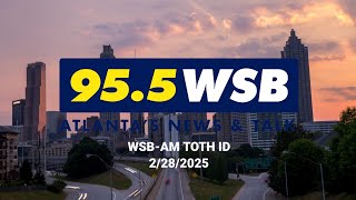 WSB-AM 750/ WSBB-FM 95.5 - 95.5 WSB - Station ID (February 28th, 2025)