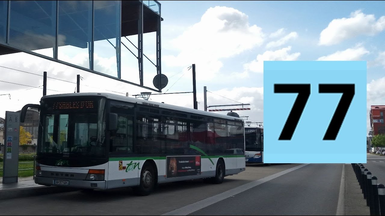 Setra S 315 NF N°1043 - Ligne 77 entre Haluchère et Cifam - Réseau TAN - Nantes