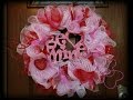 Valentine's Day Art Deco Mesh Wreath