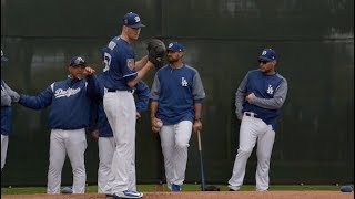 Dodgers Spring Training: Corey Seager, Alex Wood and more from first full-squad workout of 2018