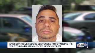 Man sentenced for killing wife in front of children