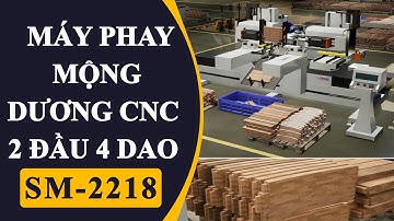 SM-2218 I Máy phay mộng dương cnc 2 đầu 4 dao #Semac