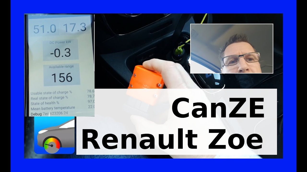 Edrive Canze App In Renault Zoe Q90 For Checking Internal Data Like Dc Charging Power Edrive Youtube