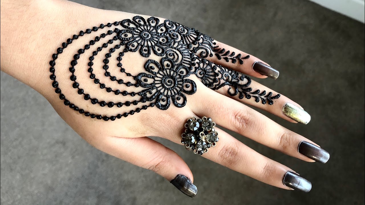 How To Apply Easy Simple Jewellery Ornamental Henna Mehndi Designs