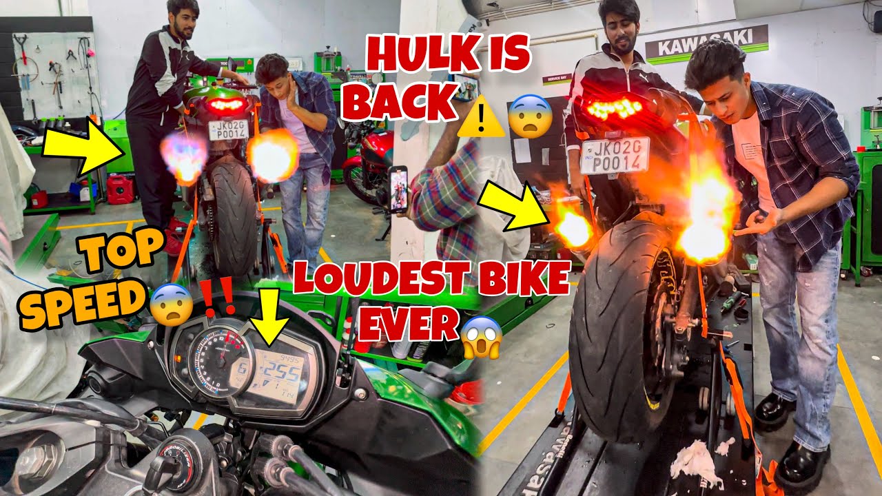 Viral Video😱 LOUDEST SUPERBIKE Ever😱Hulk is Back😍 Top Speed of Hulk😍 Preparation for Ladakh Ride