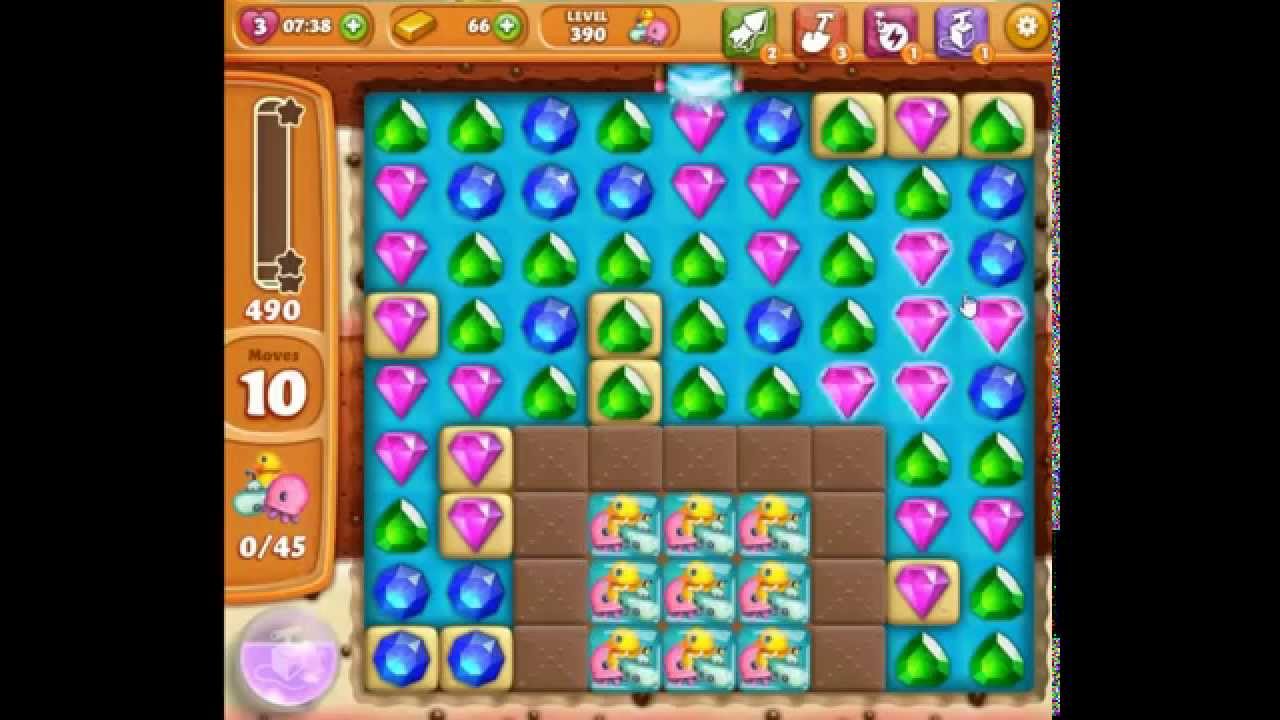 Diamond Digger Saga level 390 22 moves 😈