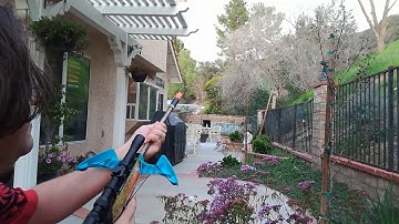 INCREDIBLE 300+ FPS NERF SNIPER BLASTER! Bird of Prey Type AR, rev 3 Test fire  At 65