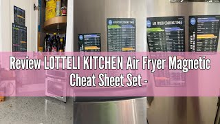 Review LOTTELI KITCHEN Air Fryer Magnetic Cheat Sheet Set - Air Fryer Accessories Cookbook - Easy to