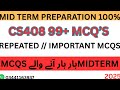 CS408 Most Important MCQs | Repeated Midterm Questions 2025 | HCI Exam Preparation | BY SIR SHARJEEL