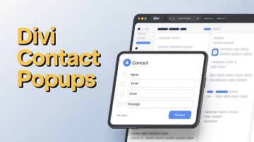 How to display a contact form in popup in divi wordpress website