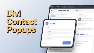 How to display a contact form in popup in divi wordpress website