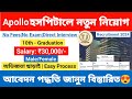 Apollo hospital recruitment 2024  apollo hospital job vacancies 2024  staff nurse vacancy 2024