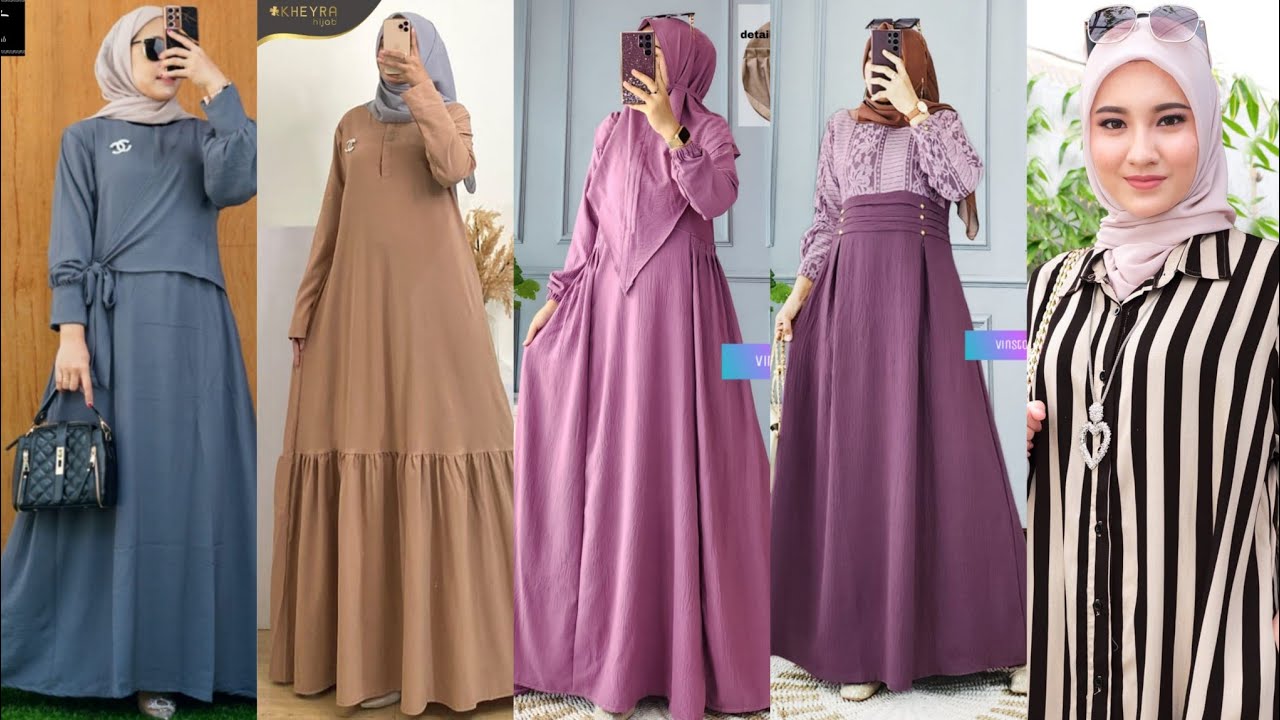 C62 Trend Gamis Model Sekarang, Baju Gamis Terbaru 2023, Dress Muslim