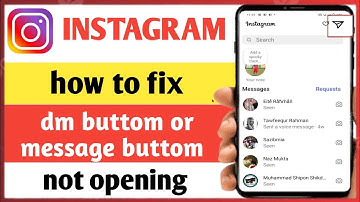 Instagram dm not opening | Fix messages bottomnot working problem today | instagram chat not opening