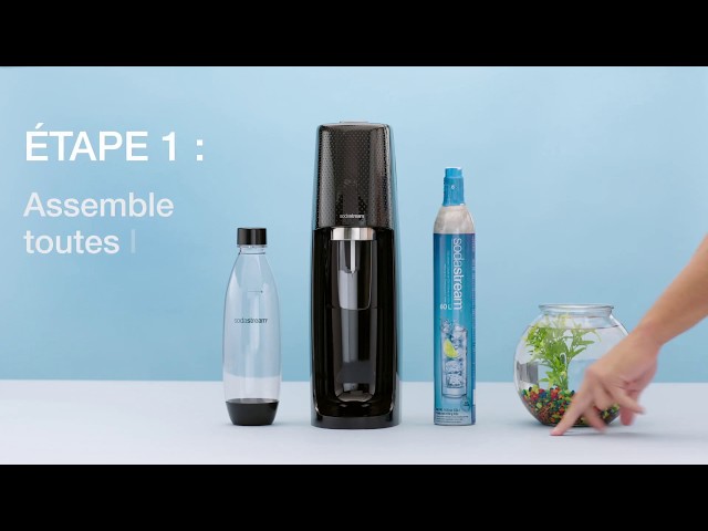 Machine à boisson pétillante Terra noire Megapack SODASTREAM