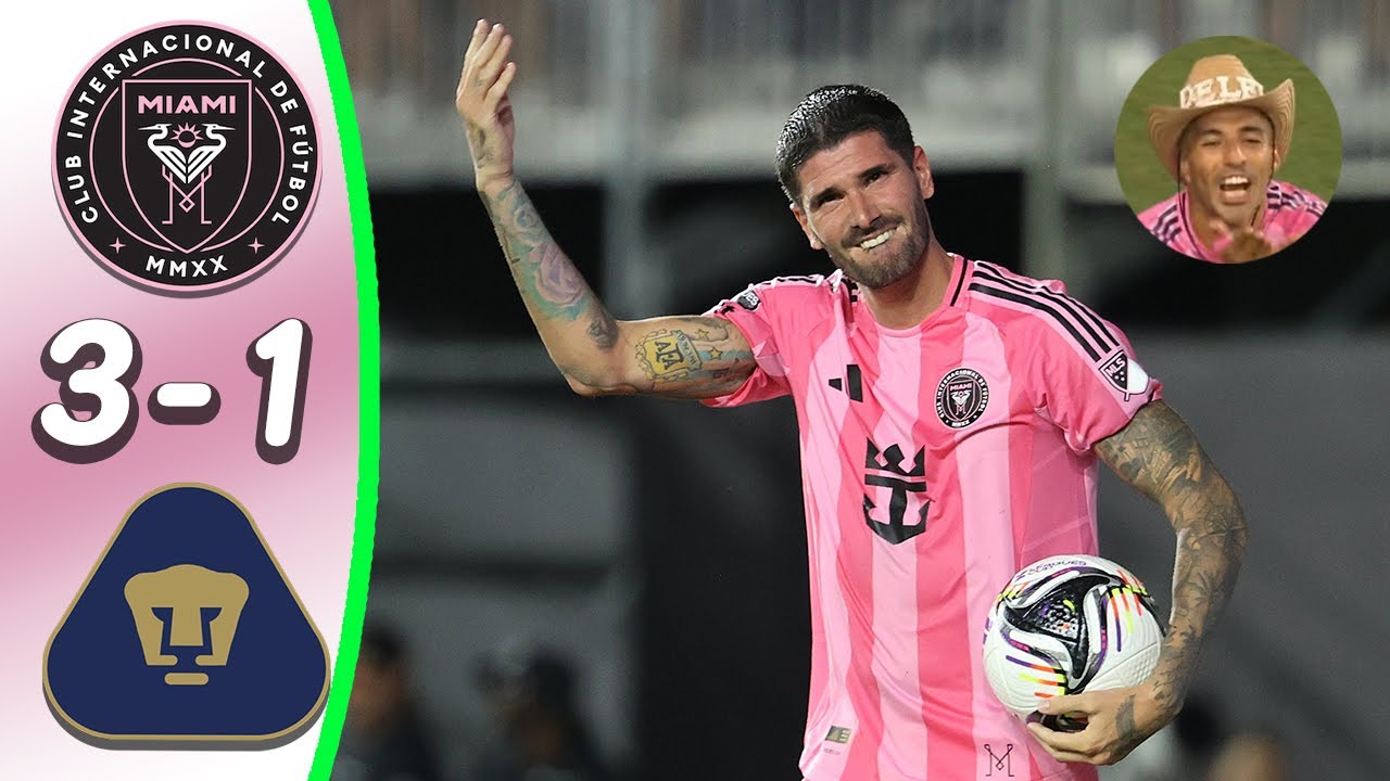Интер Майами - УНАМ Пумас 3:1 - Обзор матча - Де Пауль Гол | Суарес гол+ассист