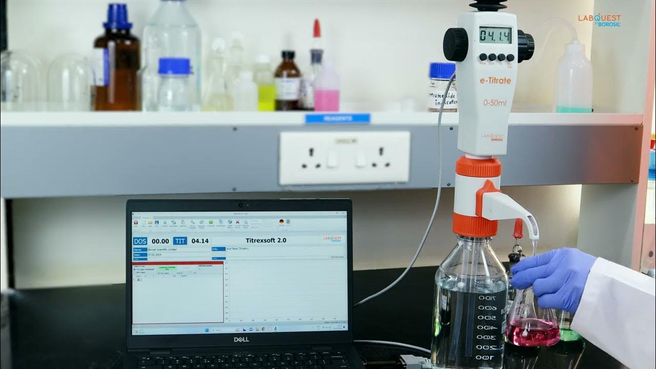 How to transfer data with etitrate Digital Burette Labquest by