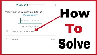 How to fix whatsapp verification code time in hindi