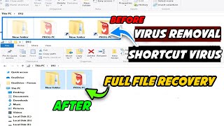 How to Fix USB Files Disappearing & Remove Shortcut Virus from USB Drive & Computer