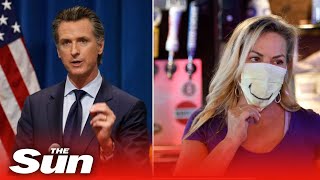 California coronavirus surge forces Governor Newsom to shut bars, indoor dining, gyms & churches