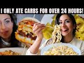 I ONLY ATE CARBS FOR 24 HOURS... *was 48 hours lol*