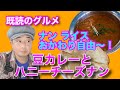 【無限おかわり！】ライス ナン おかわり自由！インド料理 ナンハウスの豆カレーとハニーチーズナン【Hon-Dice TV】