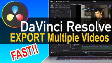 DaVinci Resolve Tutorial   Export Multiple Videos Clips FAST!!