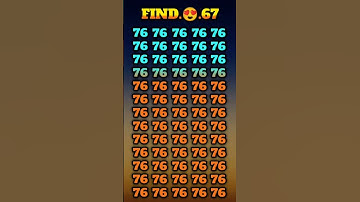 Find the odd number 67 and subscribe my channel 🙏🥺🙏#trending #quiz #viralvideo  @quiz_tester_01