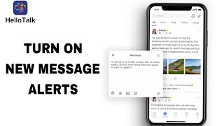 How To Turn On New Message Alerts On Hello Talk App screenshot 2
