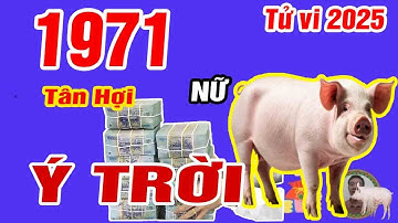 🔴TỬ VI 2025: Tử vi tuổi TÂN HỢI 1971 (Nữ mạng) năm 2025- Ý TRỜI, Lộc bề Trên, Cực GIÀU