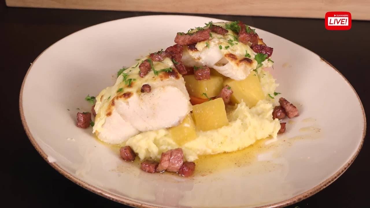 La deg friste av gratinert klippfisk