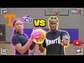 WNBA PROSPECT CHALLENGES ABRAHAMCREATES TO A 1V1!