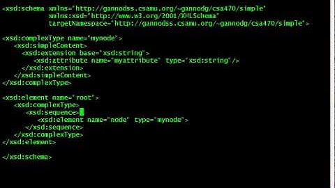 Advanced Schema Definitions