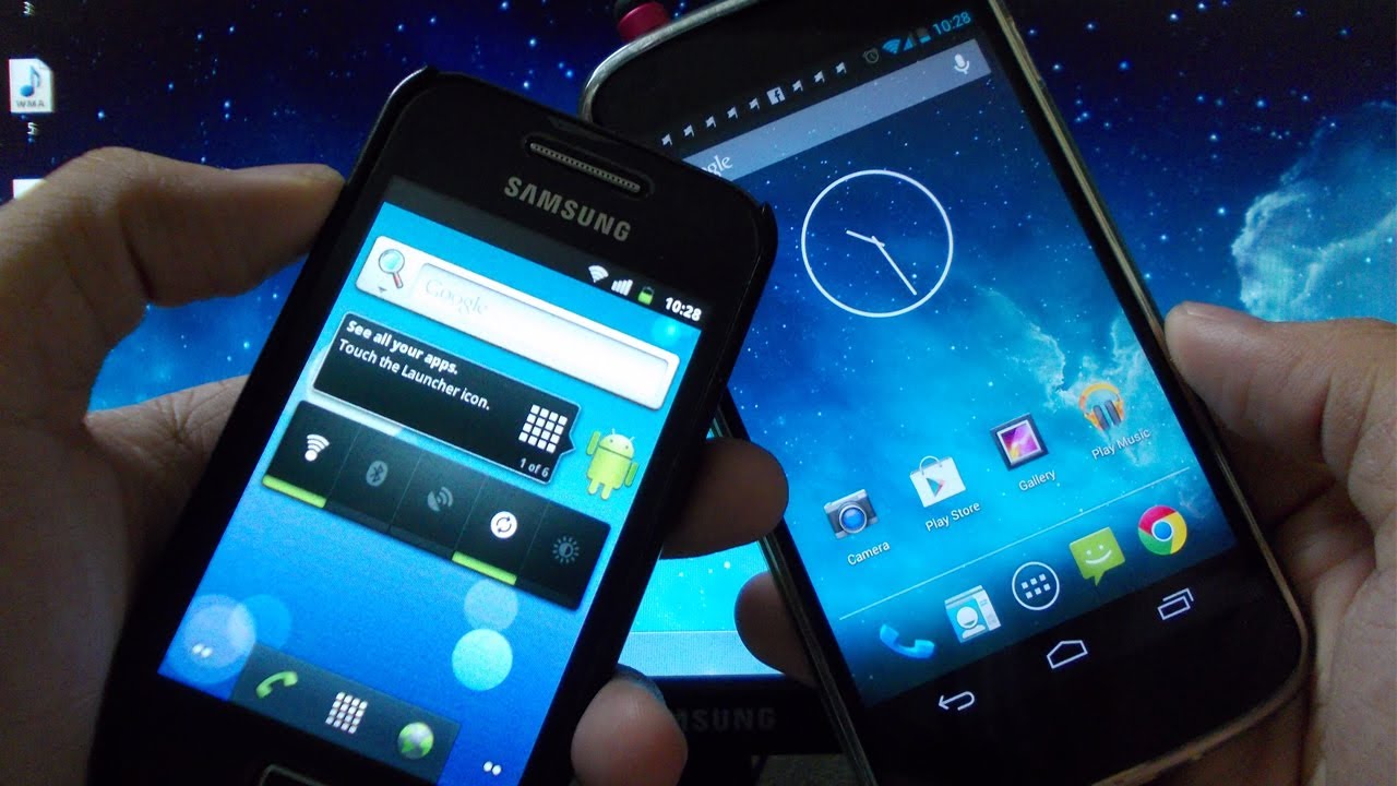 AOSP 2.3.7 GingerBread on Galaxy Ace - YouTube