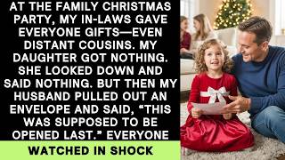 They Gave Every Kid a Gift Except My Daughter  Then My Husband Pulled Out an Envelope